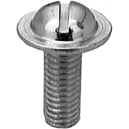Auveco PAK LIC.PLATE SCREW, M6-1.10 X16MM, SLOTTED RD. HD, ZINC, 4PK AP14473